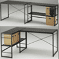 Amuse Desk PD-1055(BK)���g�����ɂ��3�ʂ�Ɏg���܂��B