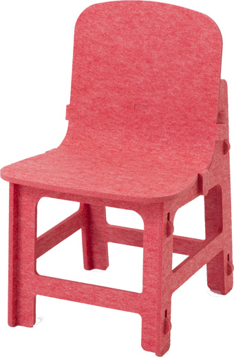 キッズチェア RK-Chair(レッド)斜面
