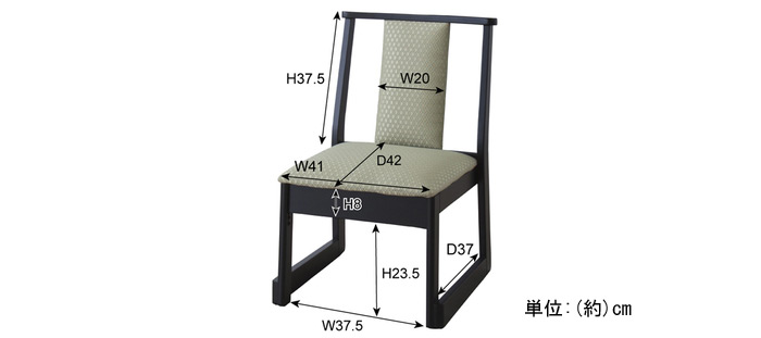 法事チェア BC-235の詳細図