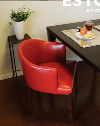 MY CHAIR ESTORIL LEATHER RD �}�C�`�F�A�@�G�X�g�����@���U�[���b�h MCS310LTRD