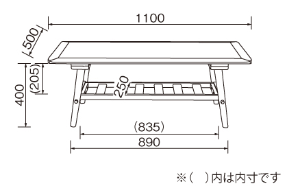 リビングテーブル LT-60-N110 CHERRY チェリー 桜屋工業 HOMEDAY ホームデイ