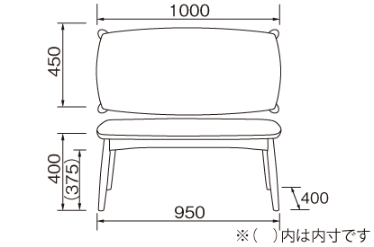 リビングテーブル LT-68 CHERRY チェリー 桜屋工業 HOMEDAY ホームデイ