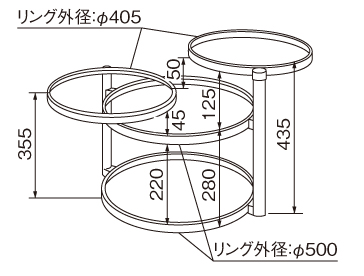 リビングテーブル LT-77 CHERRY チェリー 桜屋工業 HOMEDAY ホームデイ