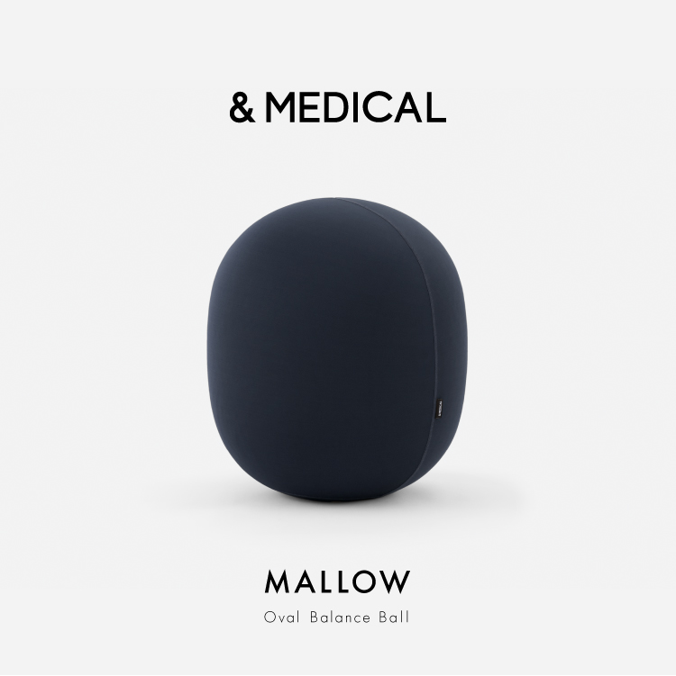 MALLOW マロウ オーバル型 バランスボール エアクッション デスクワーク 体幹 エクササイズ 腹筋 運動不足 ワークチェア ストレッチ 弾む 揺れる