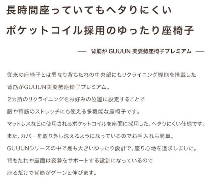 PROIDEA プロイデア 背筋がGUUUN美姿勢座椅子プレミアムを激安で販売する京都の村田家具