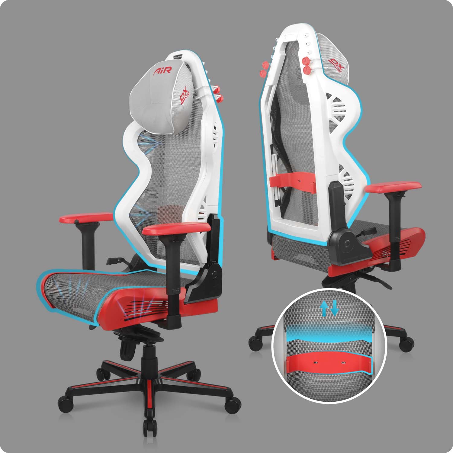 DXRacer AIR-PROシリーズ AH-7200 4Dアーム チルトロック機能 アルミ