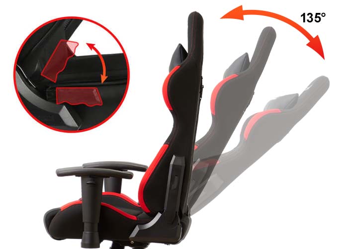 デラックスレーサー DXRACER DXR-BKB V2 ゲーミングチェア フォーミュラシリーズ ソリッドブラック ファブリック