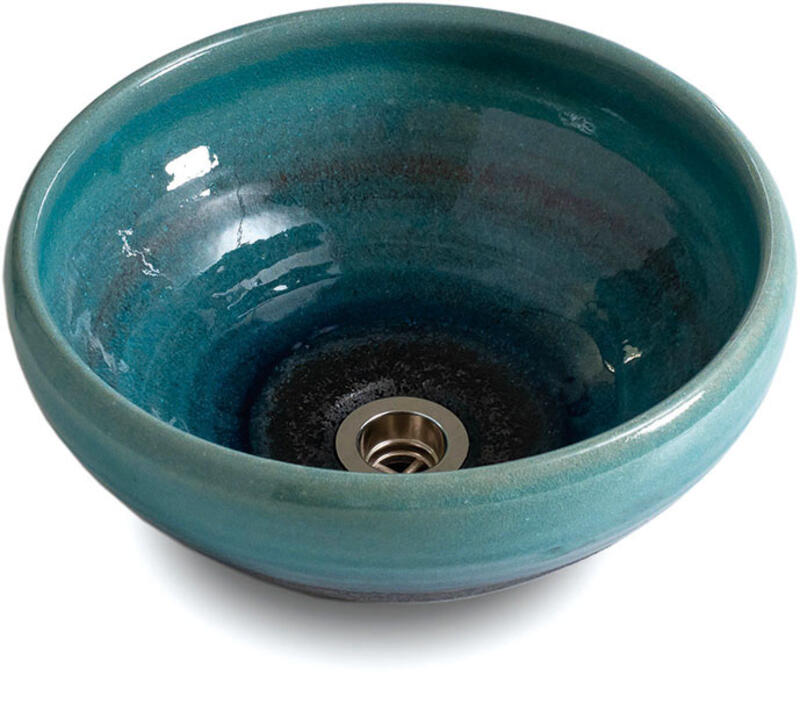 利休信楽手洗い鉢 だ円変形 DH16-D27 青白窯変を激安で販売する京都の 