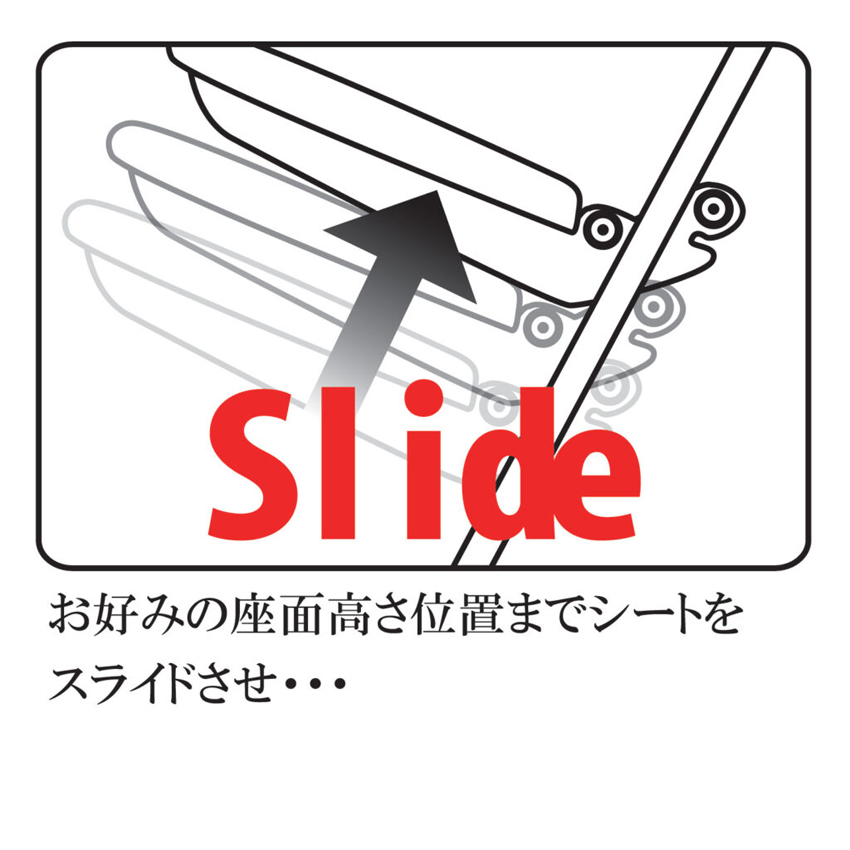 楽器演奏用高低可動折りたたみ椅子 座面高さ47-82cm 無段階調整 足置き付 折りたたみ式 日本製 完成品 演奏 コントラバス ギター プロ愛用 RST-RD RST-BK