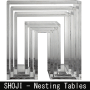 SHOJI-Nesting Tables ネスティングテーブル