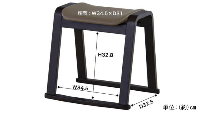 法事スツール BC-1050Fの詳細図