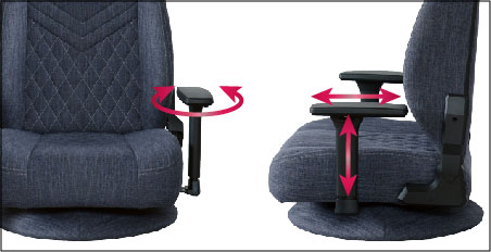 Contieaks Titlis ティトリス・座椅子 グレー ゲーミング座椅子 3D 