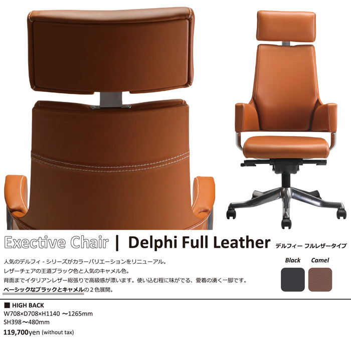 Exective Chair  Delphi Full Leather デルフィーフルレザータイプ