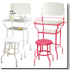 DIMPLE GLASS DRESSER & STOOL SET CPTC901PK 