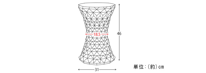 スツール ストーン CH-H002Aの詳細図