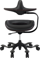 Wooridul Chair ipole7L(本革/ブラック)