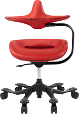 Wooridul Chair ipole7L(本革/レッド)