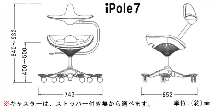 ウリドゥルチェア ipole7の詳細図